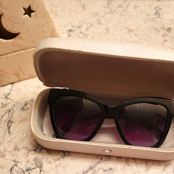 Swarovski Official Sunglasses SK 157 01B Crystal Black Frames Purple Lenses Cat - Picture 15 of 16